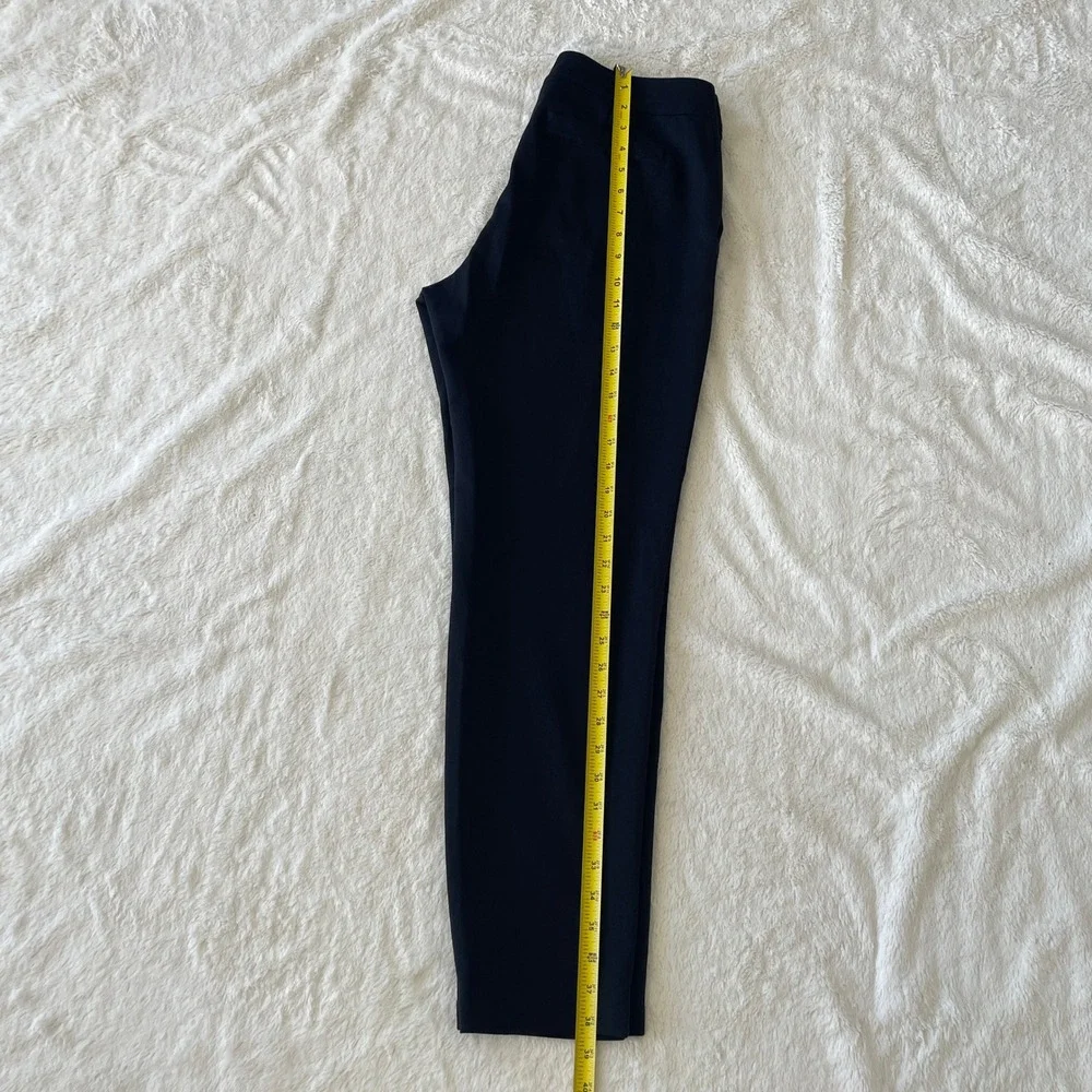 American Giant Black Ponte Pant Straight Leg Trousers Made in USA Size 12 - Picture 10 of 11